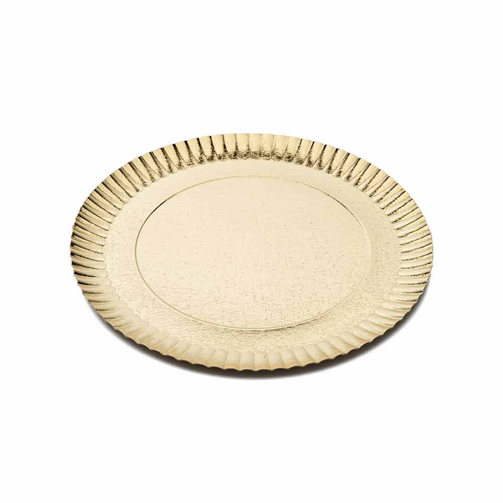 Piattini azzurri bordo oro set da 6 pezzi per tavole eleganti
